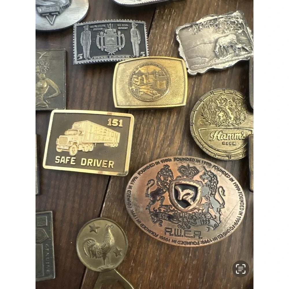 Vintage DAD‎ Belt Buckle 3x2 Metal Raised Letters Fits 1.5
